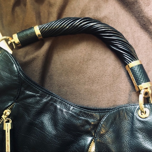 Michael Kors Hobo Bag Python Trim - Picture 2 of 8